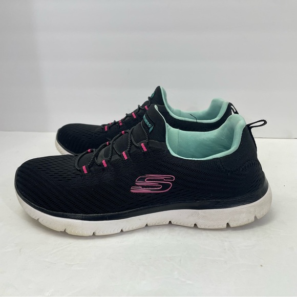 Skechers Women’s Memory Foam Slip-On Walking Shoes Black Size 8.5 - Picture 1 of 10
